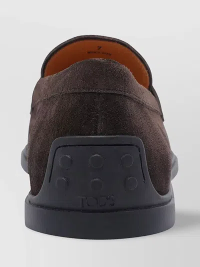 Tod's Loafers With Gommini On Back And Penny Strap