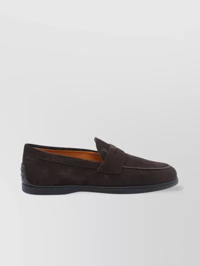 Tod's Loafers With Gommini On Back And Penny Strap