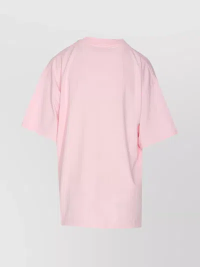 Alexander Wang Crewneck Short Sleeves T-shirt In Pink