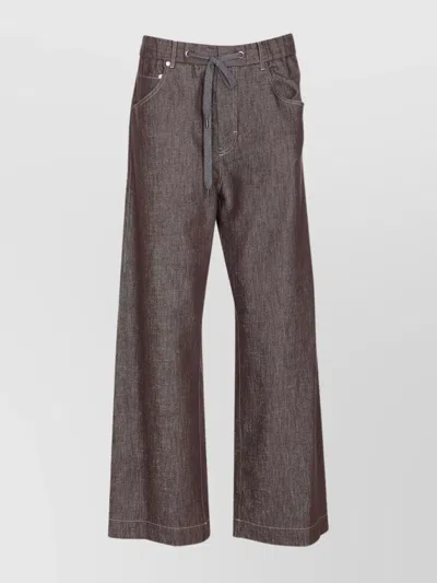 Brunello Cucinelli Trousers Wide Leg Drawstring Waist