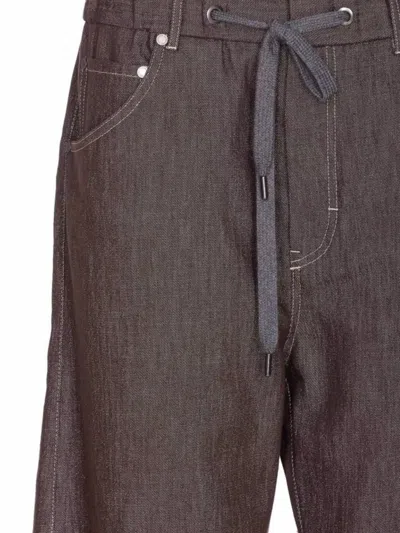 Brunello Cucinelli Trousers Wide Leg Drawstring Waist