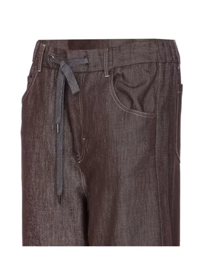 Brunello Cucinelli Trousers Wide Leg Drawstring Waist