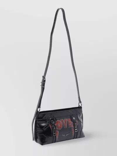 Zadig & Voltaire Punk Graphic Print Shoulder Bag
