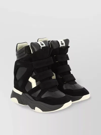 Isabel Marant High-top Sneakers With Contrast Sole And Perforated Detailing