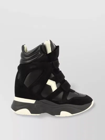 Isabel Marant High-top Sneakers With Contrast Sole And Perforated Detailing