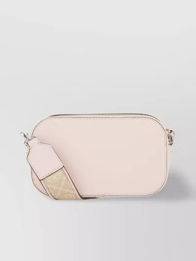 Tory Burch Miller Patent Border Mini Crossbody Bag Pale Pink In Pink
