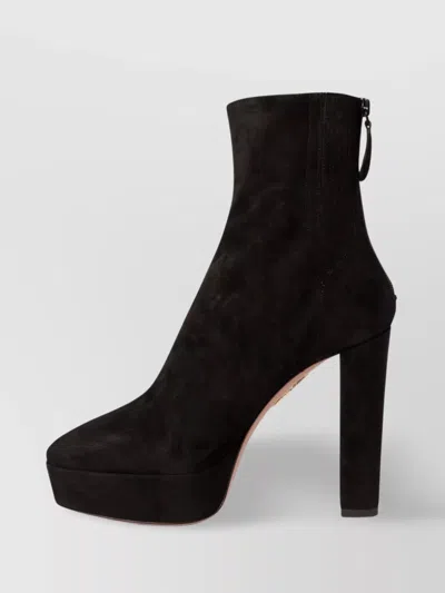 Aquazzura Ankle Boots Suede Finish Platform Sole