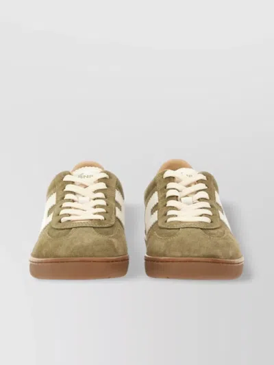 Hogan Sneakers With Suede Panels And Rubber Sole