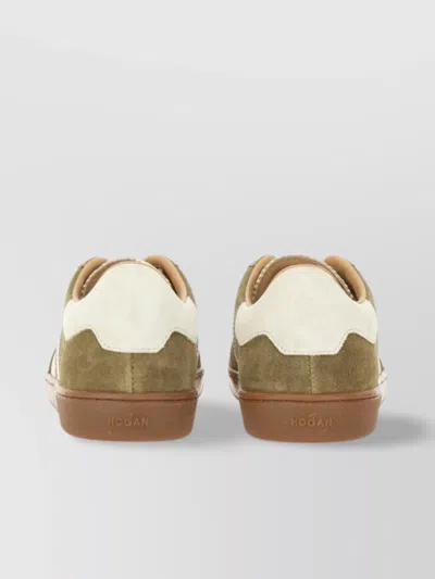 Hogan Sneakers With Suede Panels And Rubber Sole