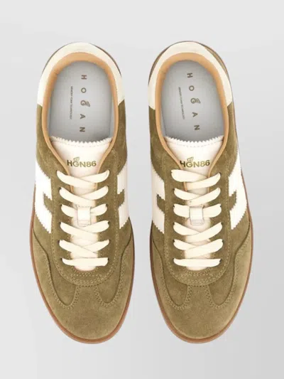 Hogan Sneakers With Suede Panels And Rubber Sole