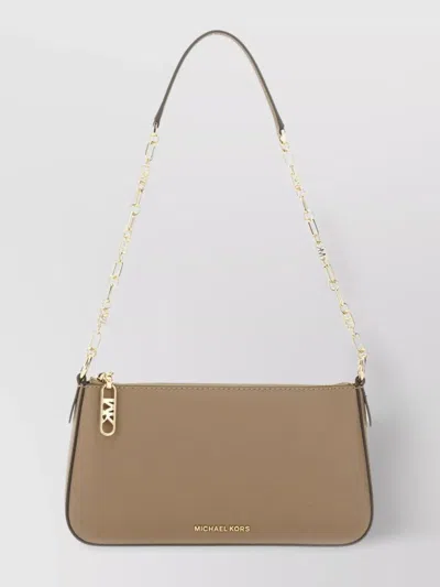 Michael Kors Medium Clutch Bag Empire Logo Chain Strap Rectangular