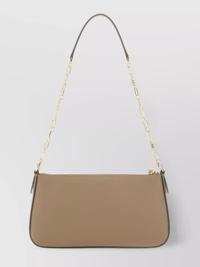 Michael Kors Medium Clutch Bag Empire Logo Chain Strap Rectangular