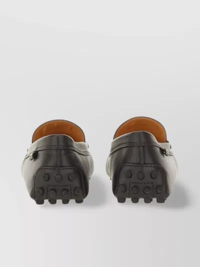 Tod's Loafers With Round Toe And Durable Rubber Sole