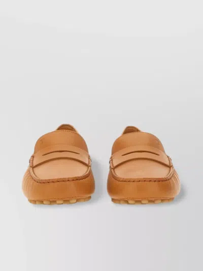 Tod's Moccasin Loafers With Round Toe And Penny Strap