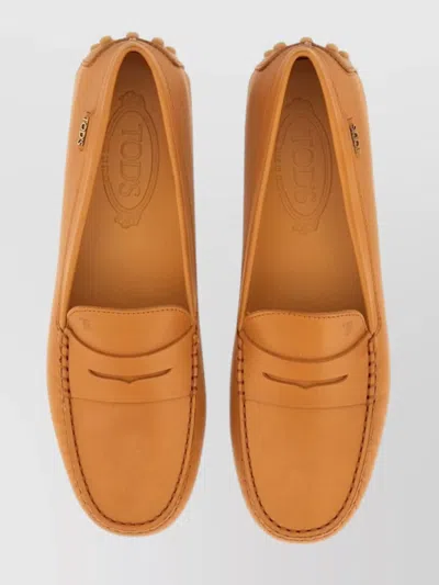 Tod's Moccasin Loafers With Round Toe And Penny Strap