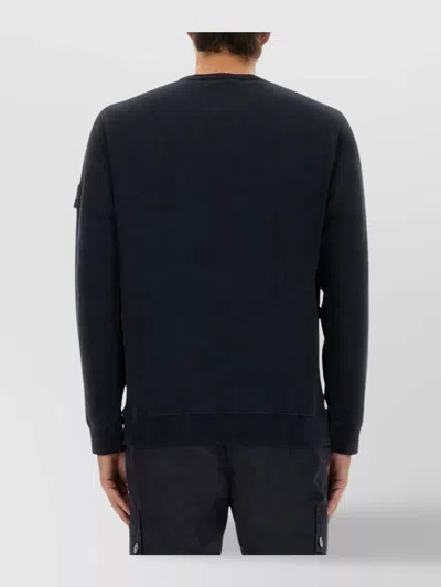 Stone Island Lightweight Wool Crew Neck Sweater With Raglan Sleeves
