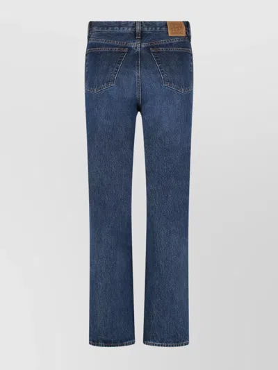 Totême Straight-leg Organic Cotton Jeans With Metal Buttons