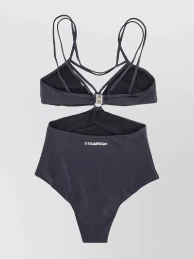 Dsquared2 Cut-out High-leg Strappy One Piece