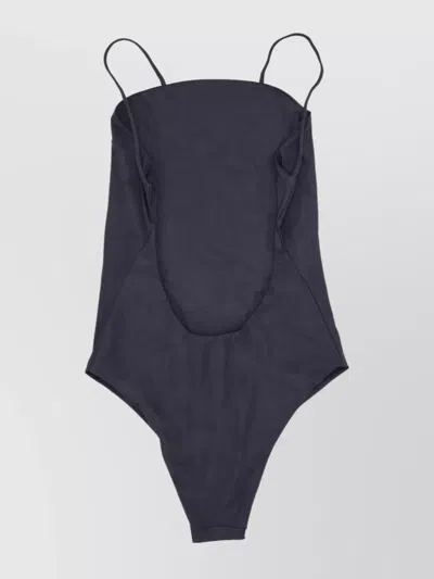 Dsquared2 Single Piece Spaghetti Straps In Black