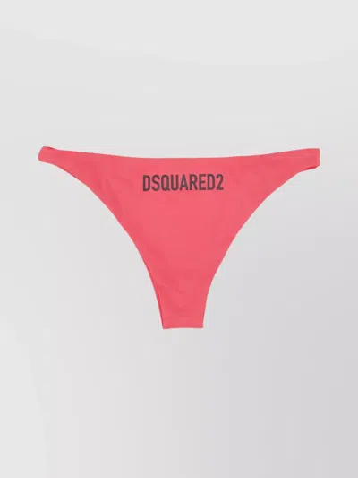 Dsquared2 Elastic Waistband Swim Brief In Purple