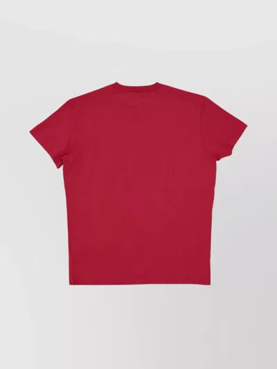 Dsquared2 Female Crew Neck Graphic Print Tops In Red