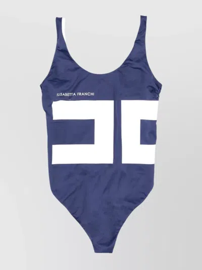 Elisabetta Franchi Swimsuit With Contrast Trim And High-cut Leg