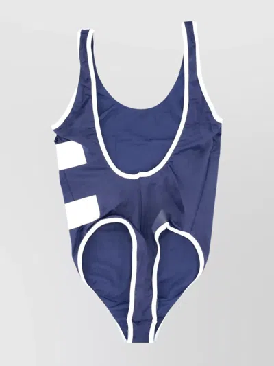Elisabetta Franchi Swimsuit With Contrast Trim And High-cut Leg