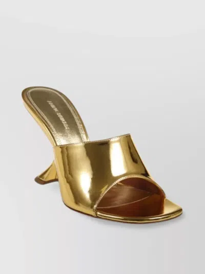 Amina Muaddi Taylor Slipper 90 Metallic Finish