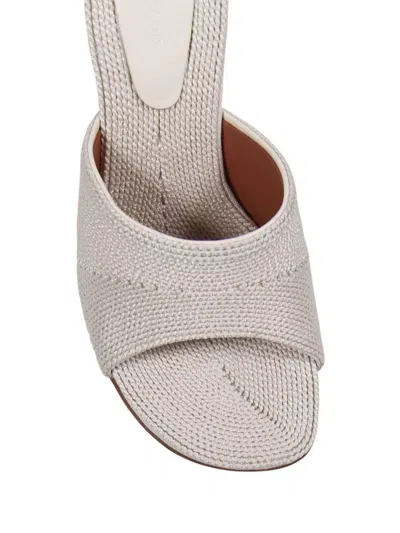 Amina Muaddi Woven Textured Slipper 90