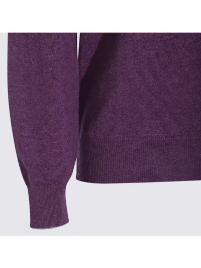 Brunello Cucinelli Soft Texture Crewneck Sweater With Ribbed Cuffs