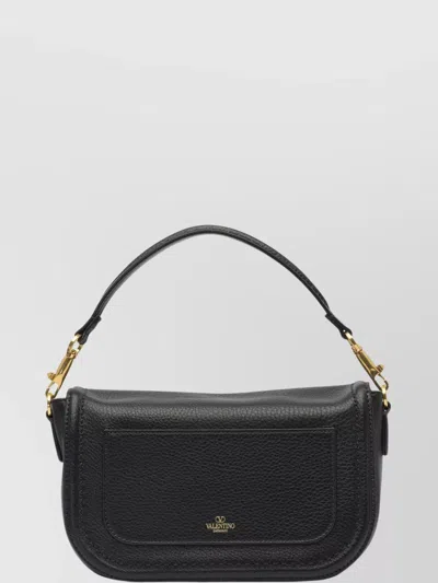 Valentino Garavani Midnight Blue Leather Alltime Shoulder Bag