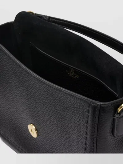 Valentino Garavani Midnight Blue Leather Alltime Shoulder Bag