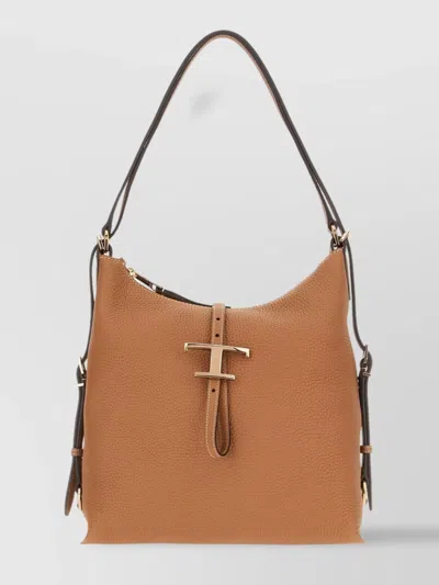 Tod's Shoulder Bags With Top Handle And Metal Accents