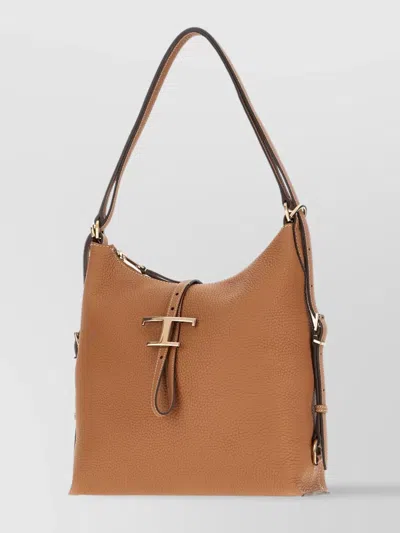 Tod's Shoulder Bags With Top Handle And Metal Accents