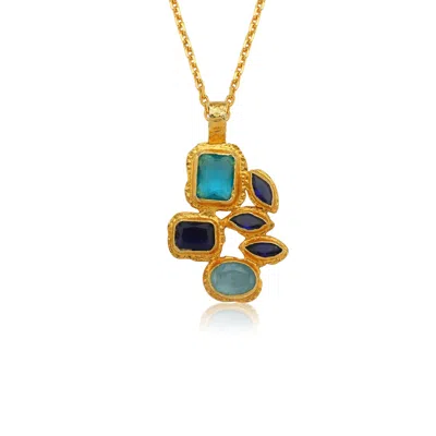 Tvento Men's Blue / Gold The Color Harmonia Necklace