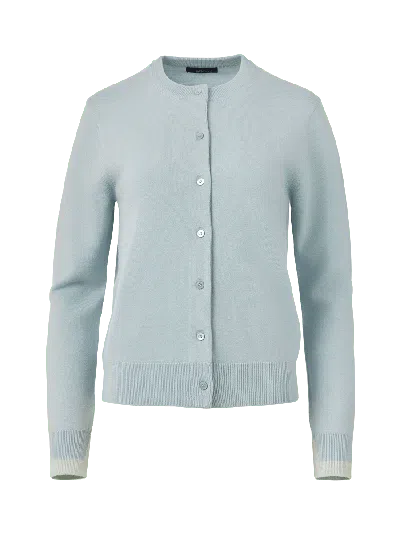 Elune Mode Women's Classic Crewneck Cardigan _ Horizon Blue