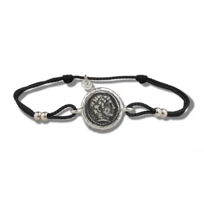 Tvento Men's Black / Silver The Pecunia Rum Bracelet