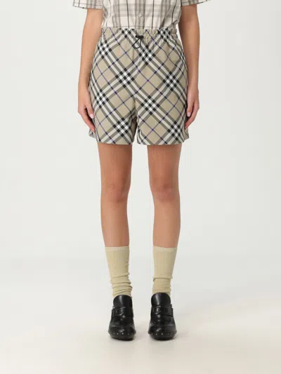 Burberry Elastic Waist Short In Gray