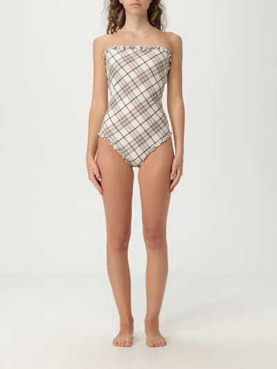 Burberry Women's Printed One-piece Swimsuit In Neutral
