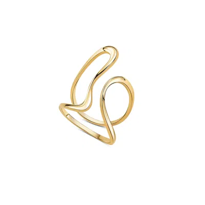 By Majime Women's Eliora Assymetric Gold Ring