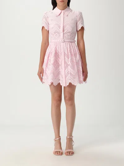 Self-portrait Klassisches Kleid In Pink