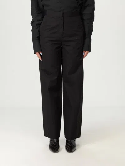 Totême Low-waist Satin Trousers In Black