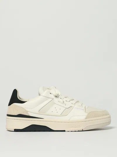 Axel Arigato Clay Sneaker Sneakers In White Suede And Leather In Neutral