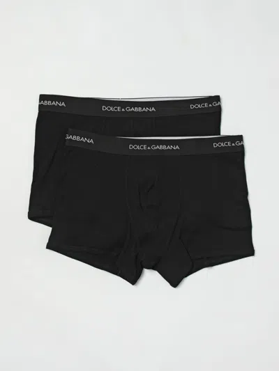 Dolce & Gabbana Confezione Da 2 Pezzi Boxer Regular-fit In Black