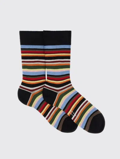 Paul Smith Men Sock Twxture Stripe In Multi
