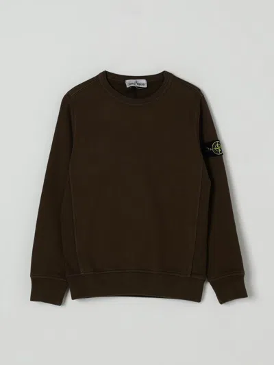 Stone Island Sweater  Junior Kids Color Green In Brown