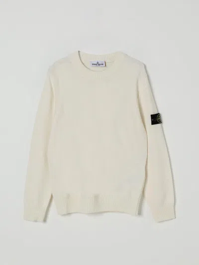 Stone Island Sweater  Junior Kids Color Beige In Neutral
