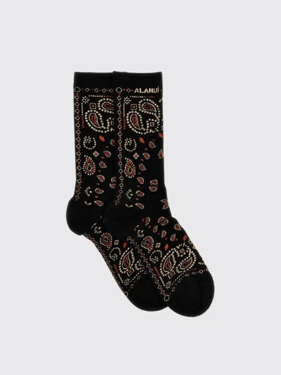 Alanui Bandana Socks Black In Black