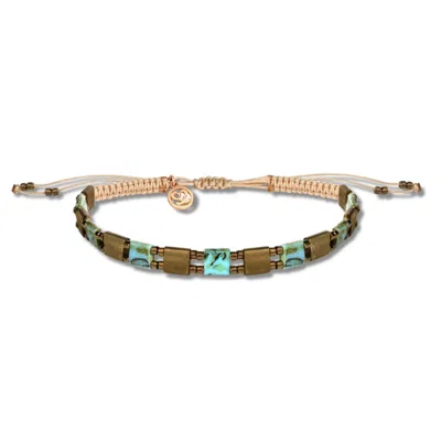Tvento Men's Blue / Brown / Gold The Mystica Bracelet