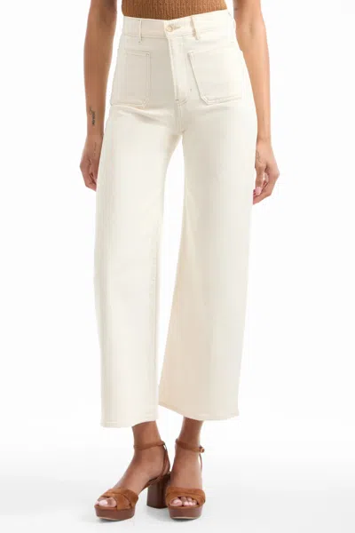 Veronica Beard Grant Wide-leg Jean In Ecru In Neutral